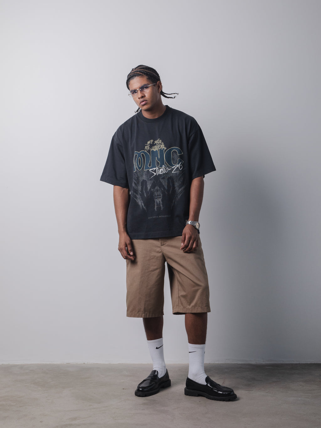 Monnaco Worldwide T-Shirt - Vintage blue