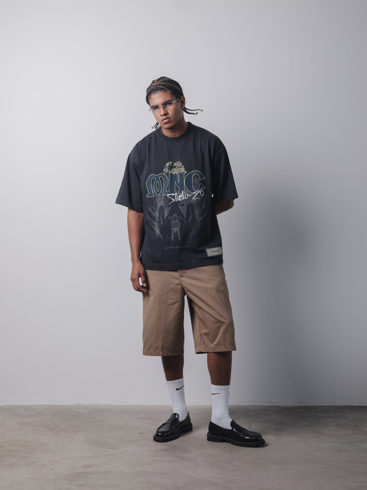 Monnaco Worldwide T-Shirt - Vintage blue