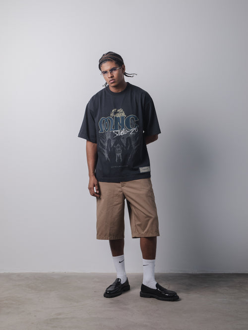 Monnaco Worldwide T-Shirt - Vintage blue