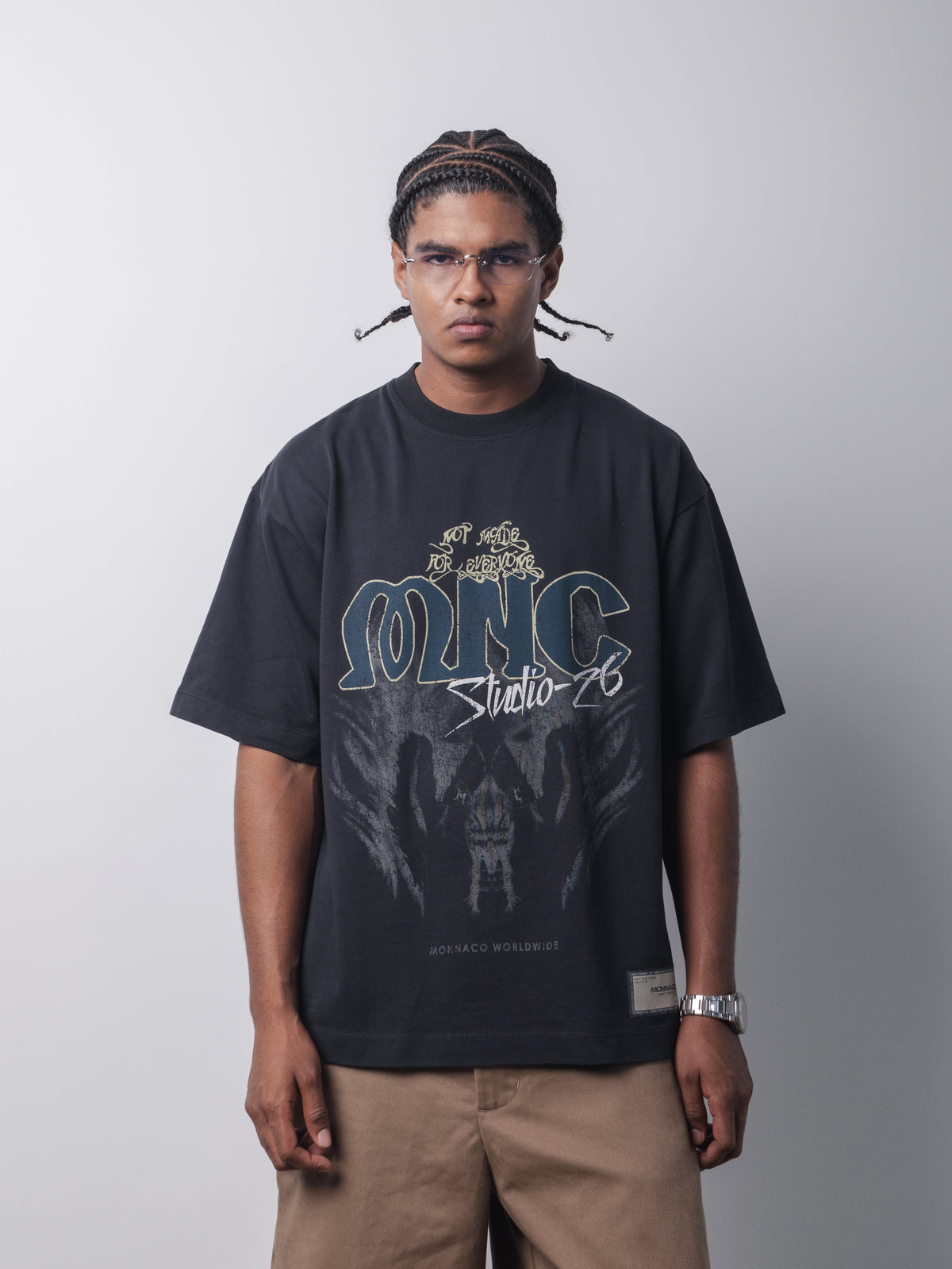 Monnaco Worldwide T-Shirt - Vintage blue