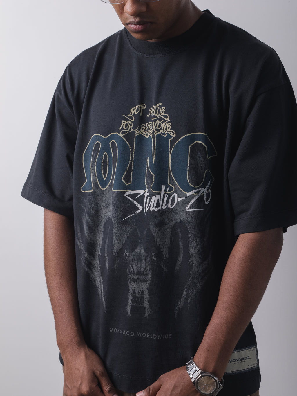Monnaco Worldwide T-Shirt - Vintage blue