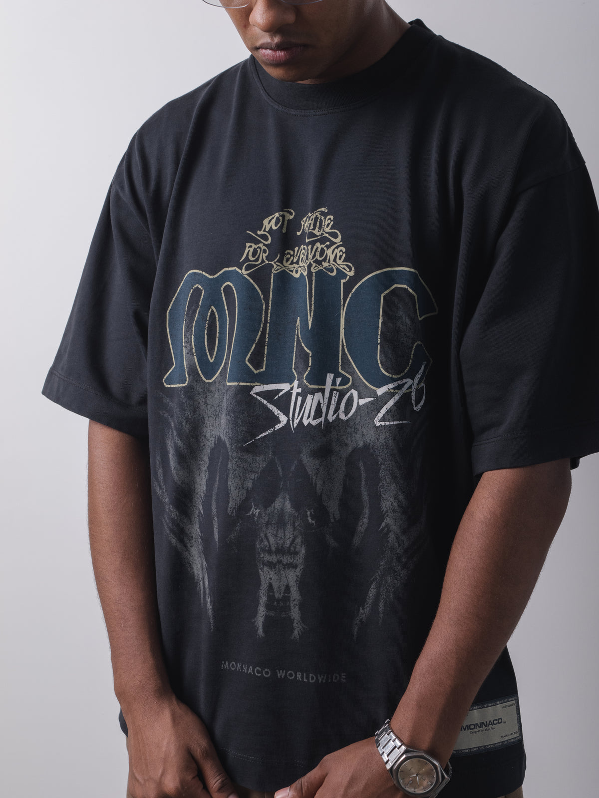 Monnaco Worldwide T-Shirt - Vintage blue