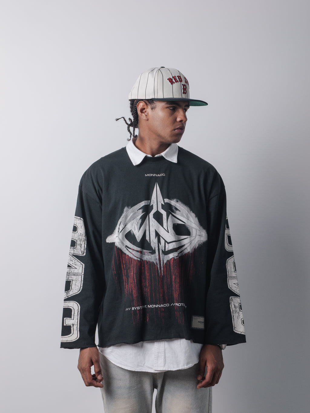 Retrofuturistic Long Sleeve - Vintage premium black