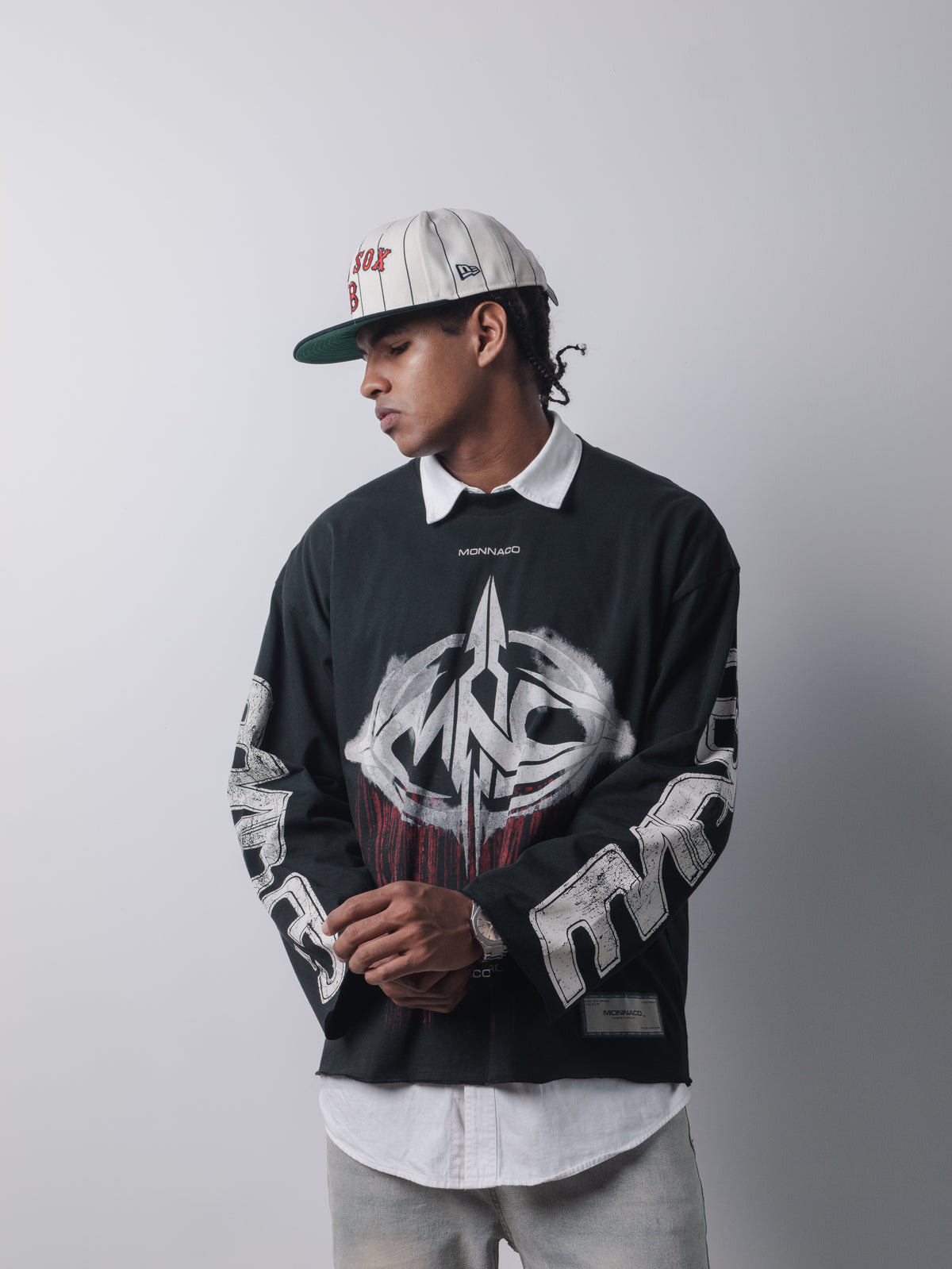 Retrofuturistic Long Sleeve - Vintage premium black