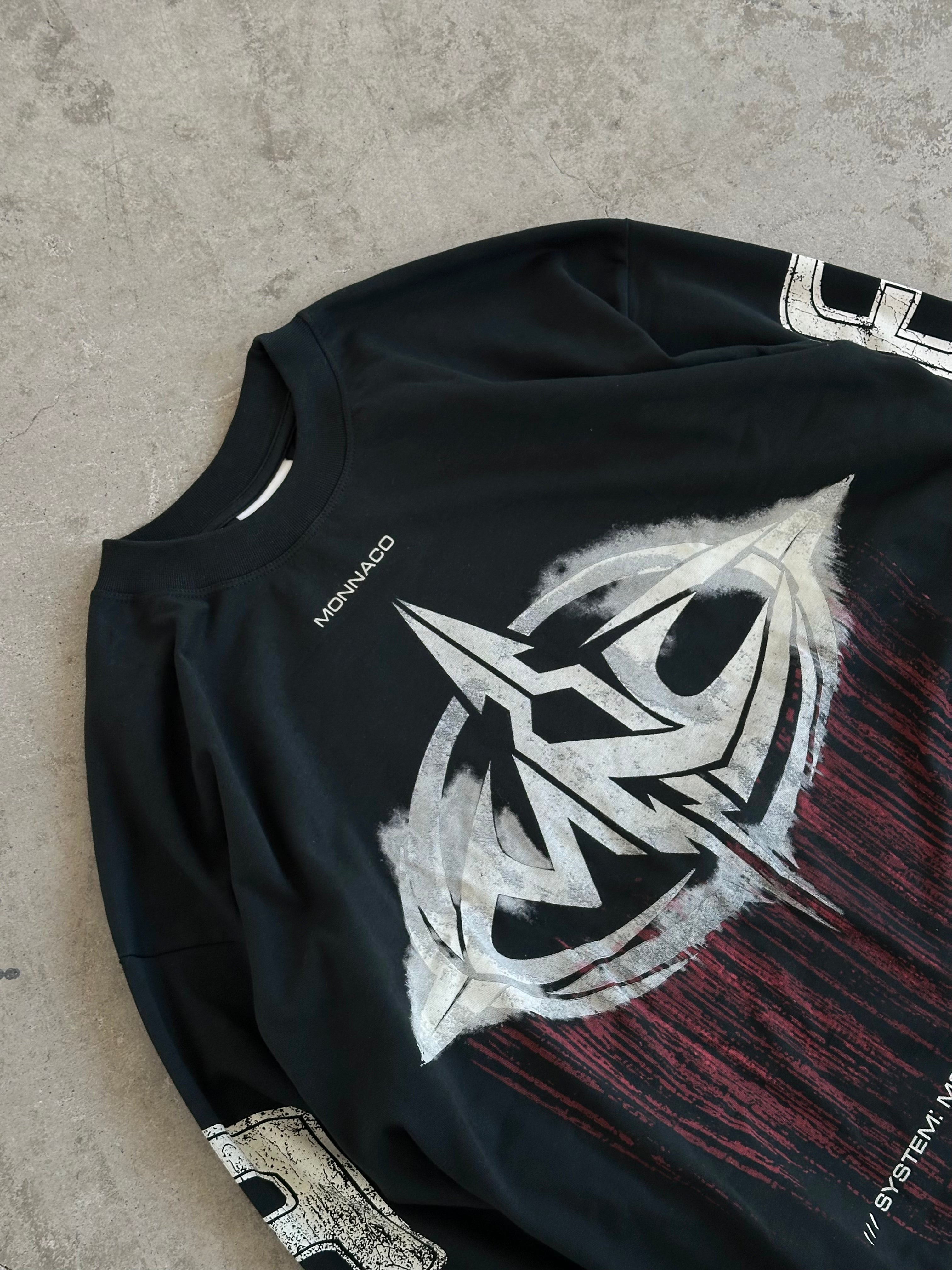 Retrofuturistic Long Sleeve - Vintage premium black