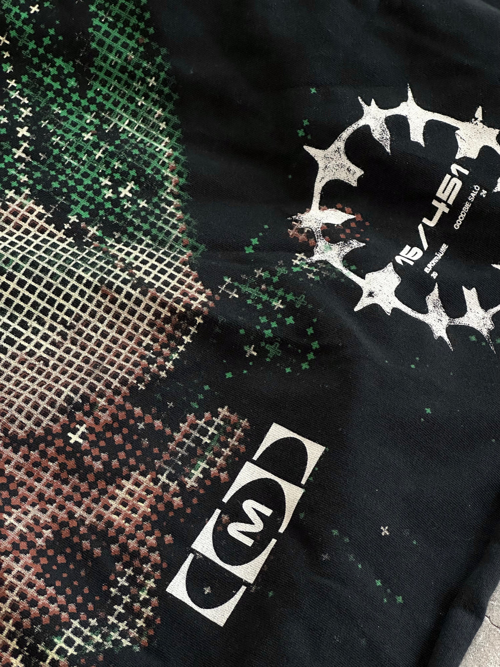 Wood Grafic Long Sleeve - Vintage premium black