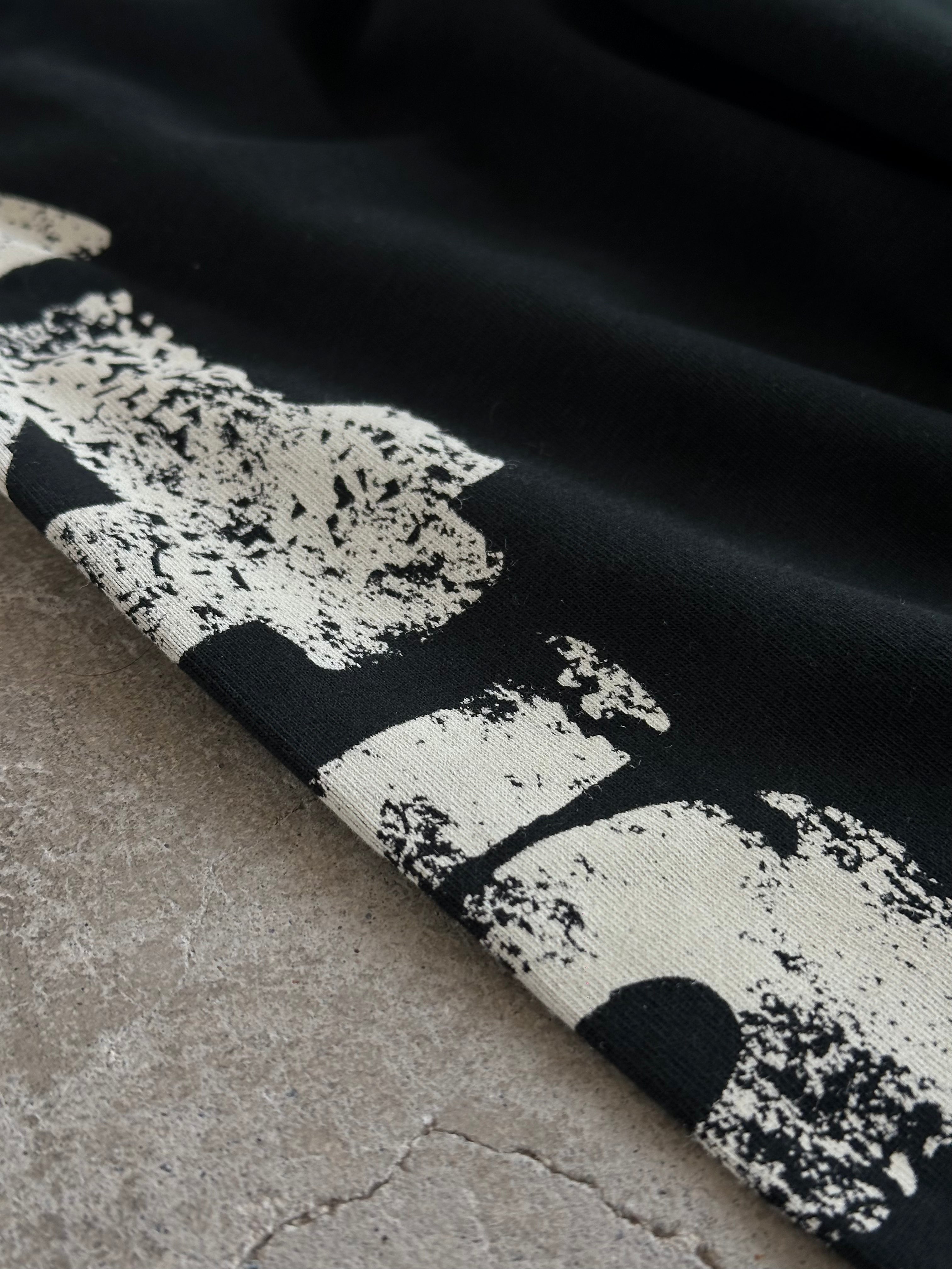 Wood Grafic Long Sleeve - Vintage premium black